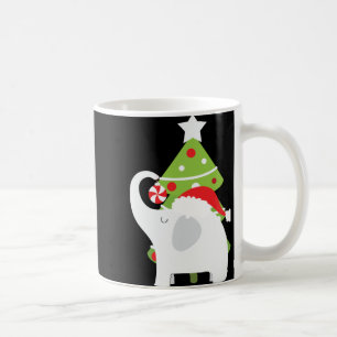 Festive Christmas White Elephant Add Text T Shirt  Coffee Mug