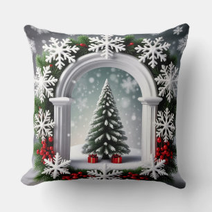 Festive Christmas Window Display Cushion