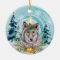 Festive Christmas Wolf Holiday Tree