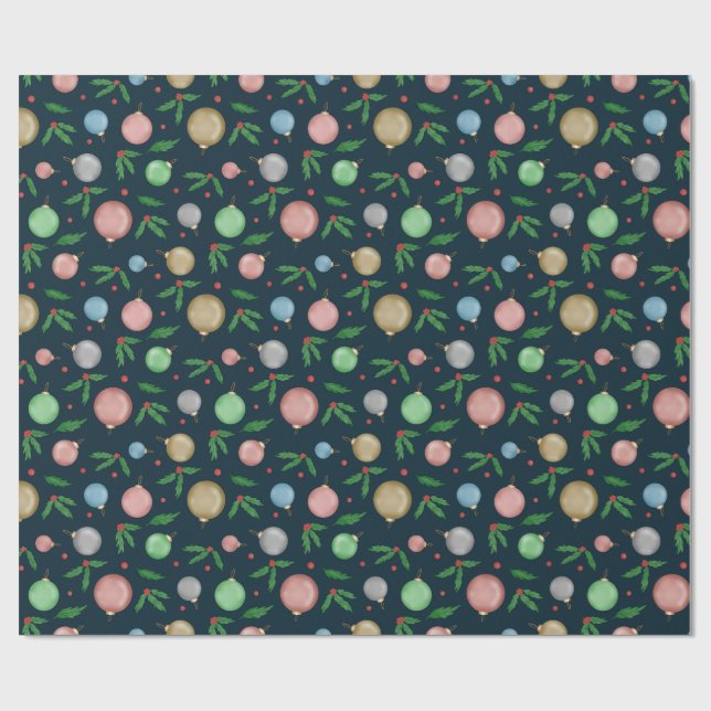 Festive Christmas Wrapping Paper  (Flat)