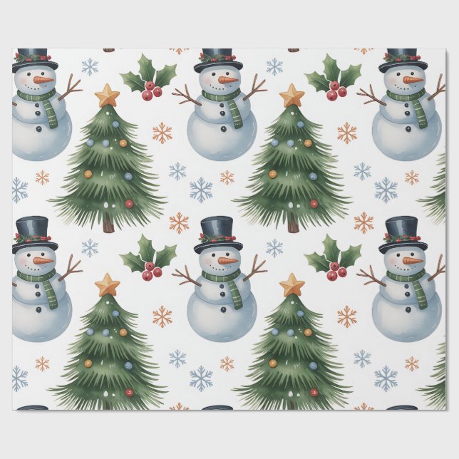 Festive Christmas Wrapping Paper Collection (Flat)