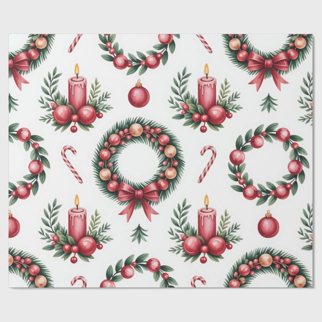 Festive Christmas Wrapping Paper Collection (Flat)