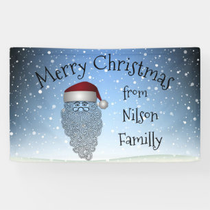 Festive Chritsmas Party Funny Cute Santa Claus     Banner