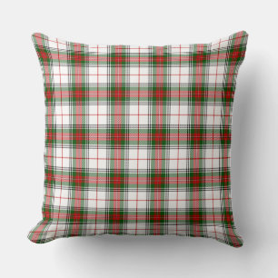 Festive Clan Stewart Tartan Plaid Pillow
