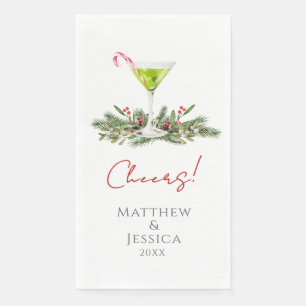 Festive Cocktail Holiday Party Guest Towels Napkin