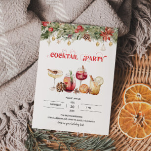 Festive Cocktails Party  Invitation