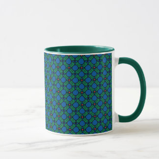 Festive Coffee Mug, Christmas Holly Pattern Mug