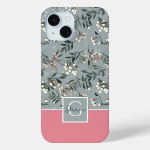 Festive Colorblock Christmas Pattern iPhone 15 Case