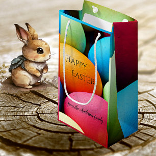 Festive Colorful Easter Eggs Gift Bag