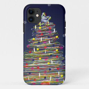 Festive Colourful Christmas Tree (Customise It!) iPhone 11 Case