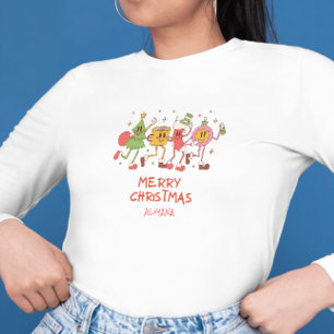 Festive Colourful Cute Dancing Ornaments Christmas Sweatshirt