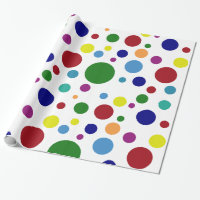 Festive Colourful Dots in Different Colours on
