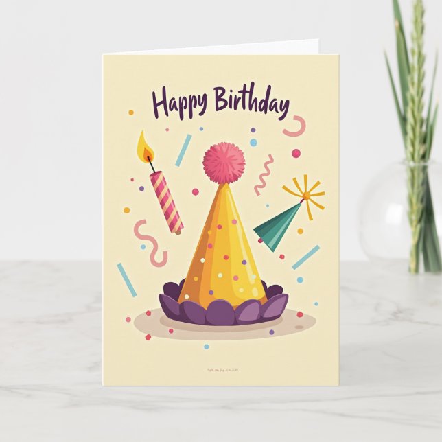 Festive Confetti Card (Front)