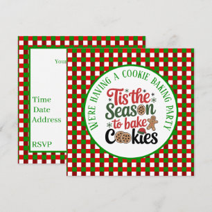 Festive cookie baking Season party Invitation