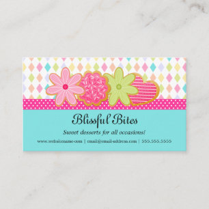 Festive Cookies Dessert Business Card