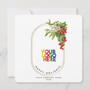 Festive Corporate Business Logo Christmas Card