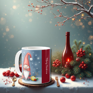 Festive cosy christmas gnome in Disguise Coffee Mug