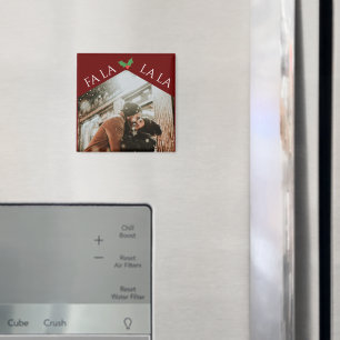 Festive Couple Christmas Magnet
