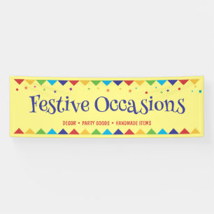 Festive Crafts Fair Vendor Booth Banner