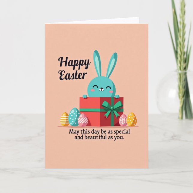 Festive Creature Gift Box Card (Front)