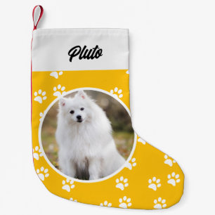 Festive Cute Dog Pet Photo Small Christmas Stocking