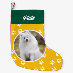Festive Cute Dog Pet Photo Small Christmas Stocking