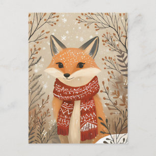 Festive cute Gnome Christmas Greeting Postcard