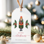 Festive Cute Nutcracker Merry Christmas Gift Tags<br><div class="desc">Personalised Festive Cute Nutcracker Merry Christmas Gift Tags.</div>