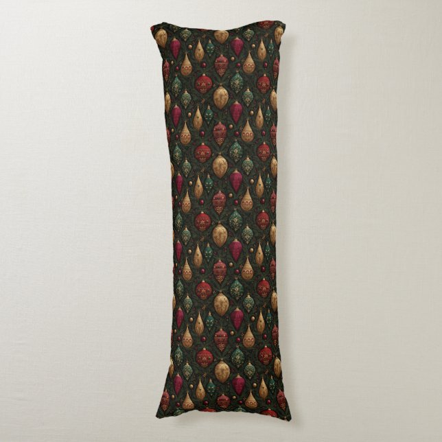Festive Damask  Body Cushion (Front Vertical)