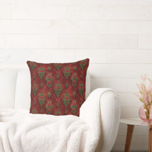 Festive Damask  Cushion