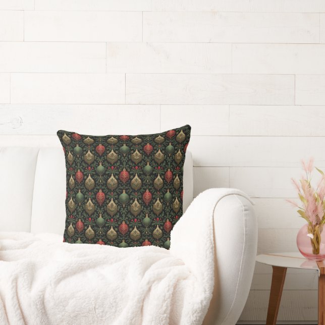 Festive Damask  Cushion (Couch)