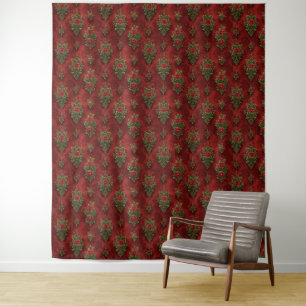 Festive Damask  Tapestry