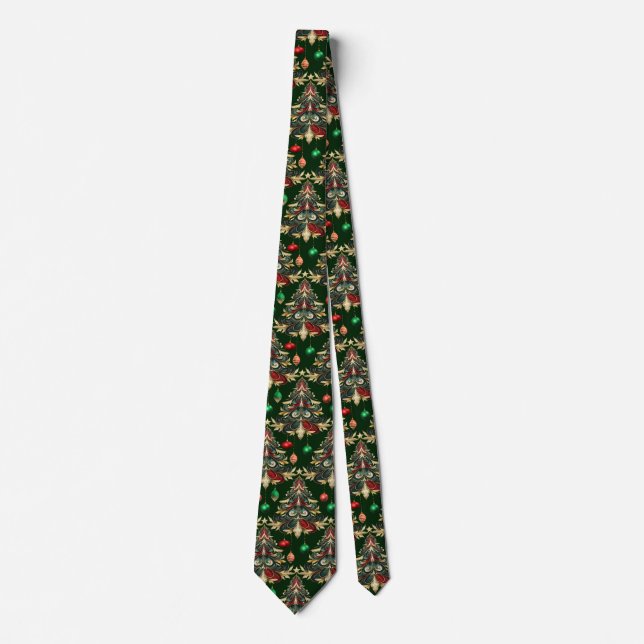 Festive Damask  Tie (Front)