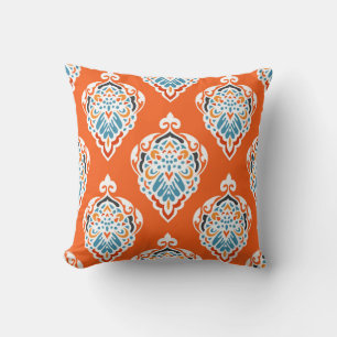 Festive damask vintage pattern, elegant design. cushion