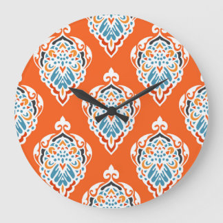 Festive damask vintage pattern, elegant design. large clock