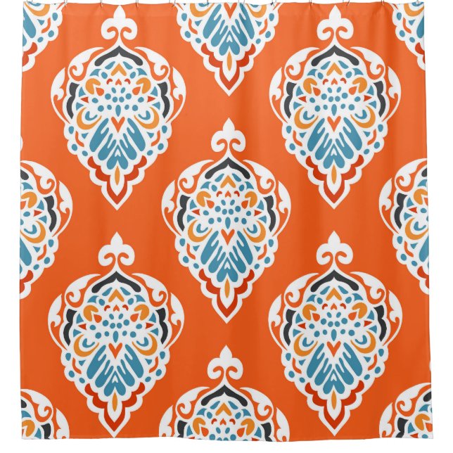 Festive damask vintage pattern, elegant design. shower curtain (Front)
