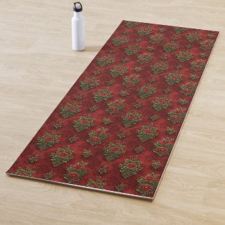 Festive Damask  Yoga Mat