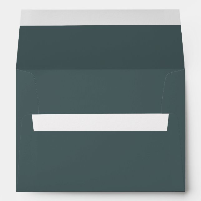 Festive dark green  envelope (Back (Bottom))
