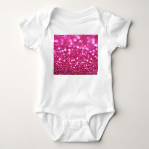 Festive Dark Pink: Elegant Abstract. Baby Bodysuit
