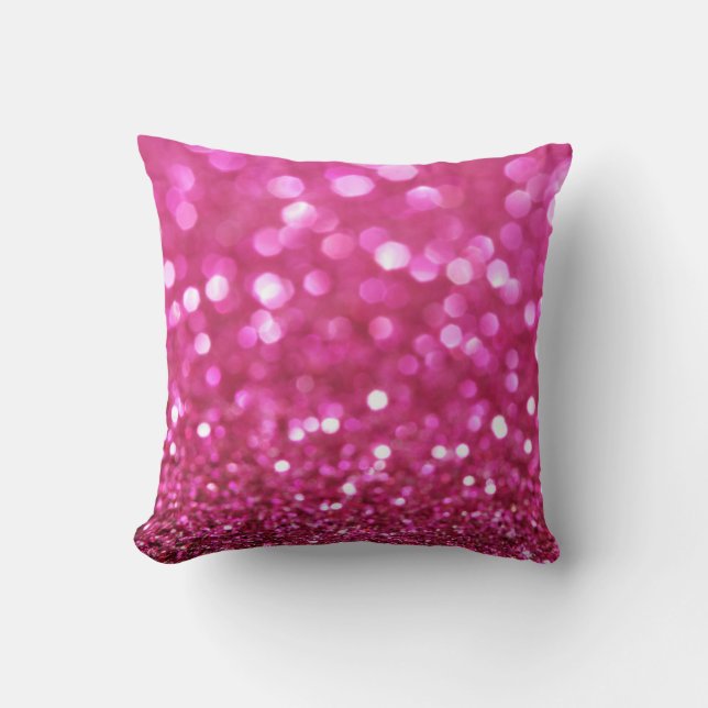 Festive Dark Pink: Elegant Abstract. Cushion (Front)