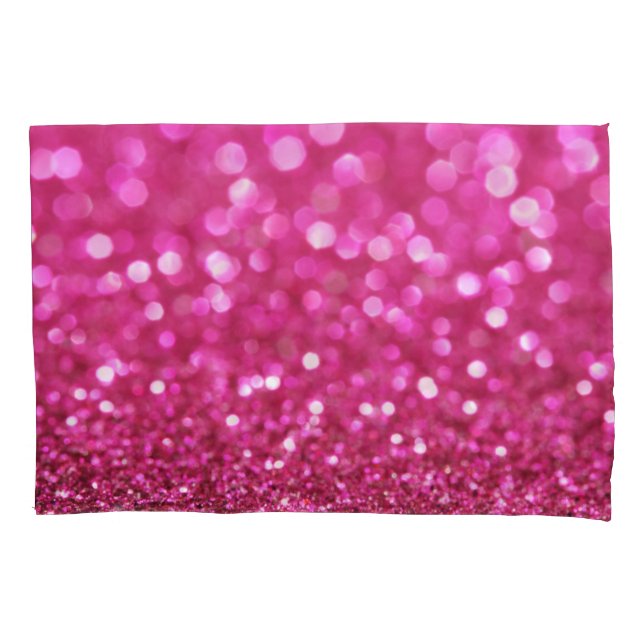 Festive Dark Pink: Elegant Abstract. Pillowcase (Front)