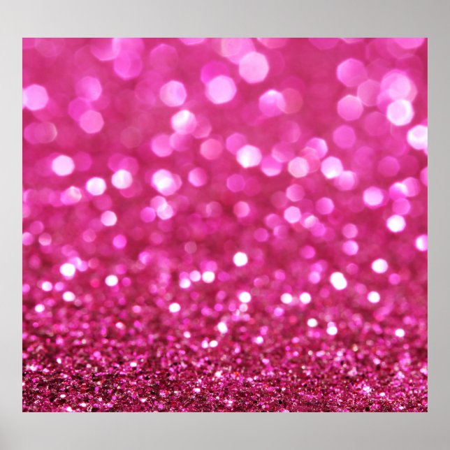 Festive Dark Pink: Elegant Abstract. Poster (Front)