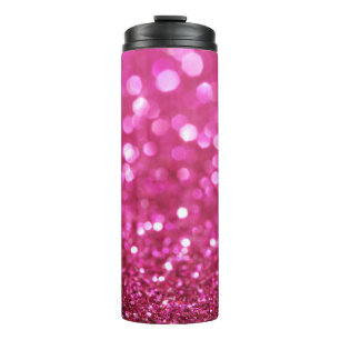 Festive Dark Pink: Elegant Abstract. Thermal Tumbler