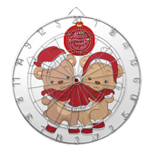 Festive Dartboard Design for a Merry Christmas
