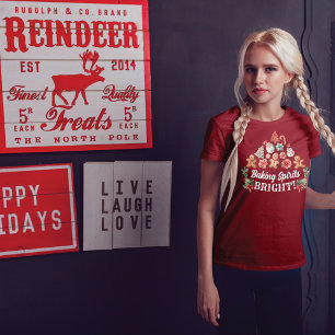 Festive Delight: Christmas Cookie Wonderland Photo T-Shirt