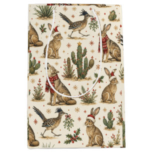 Festive Desert Wildlife Gift Surprise Medium Gift Bag