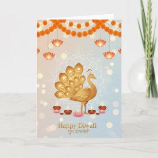 Festive diwali celebration card