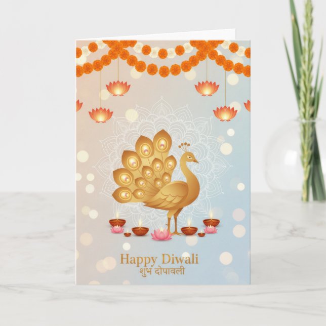 Festive diwali celebration card (Front)