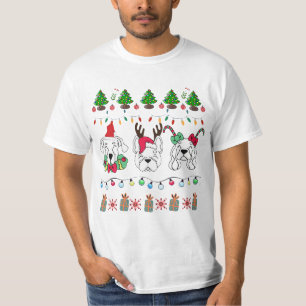 Festive Dog Christmas Pattern-cute holiday dogs T-Shirt