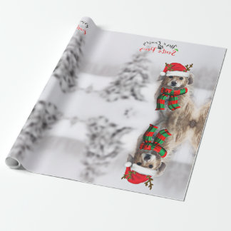Festive Dog Christmas wrapping paper